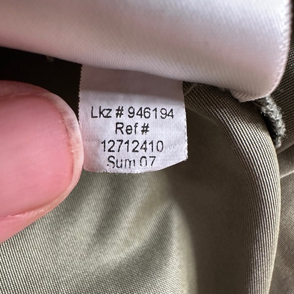 Y2K Eddie Bauer Golf Nylon Green V-Neck Windshirt Pullover Men's XL Tall - Picture 8 of 9